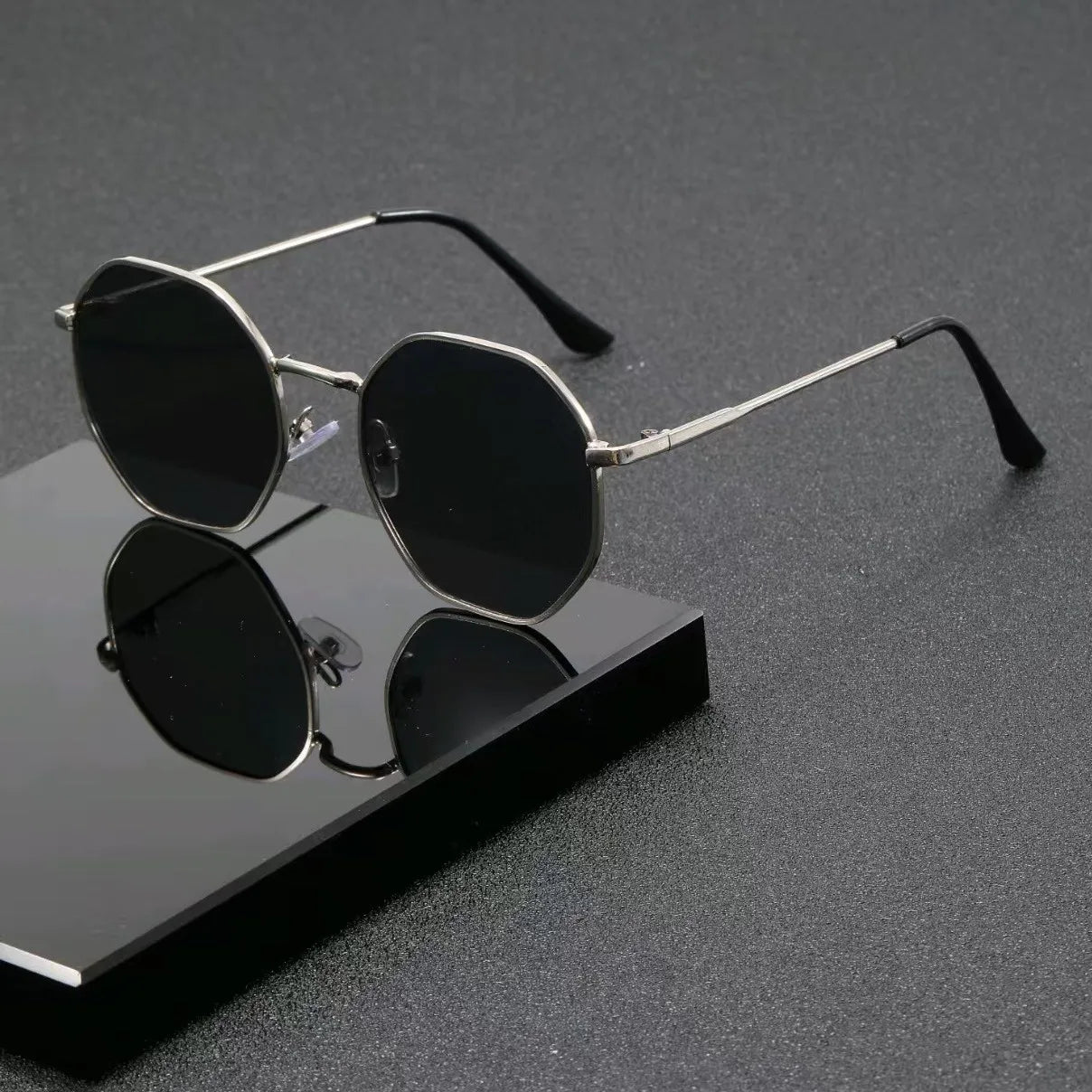 1/3 Pcs Metal Geometric-Round Frame Sunglasses Fashion Classic For Vacation Decors Sun Glasses Outdoor Shades Goggles Men/Women