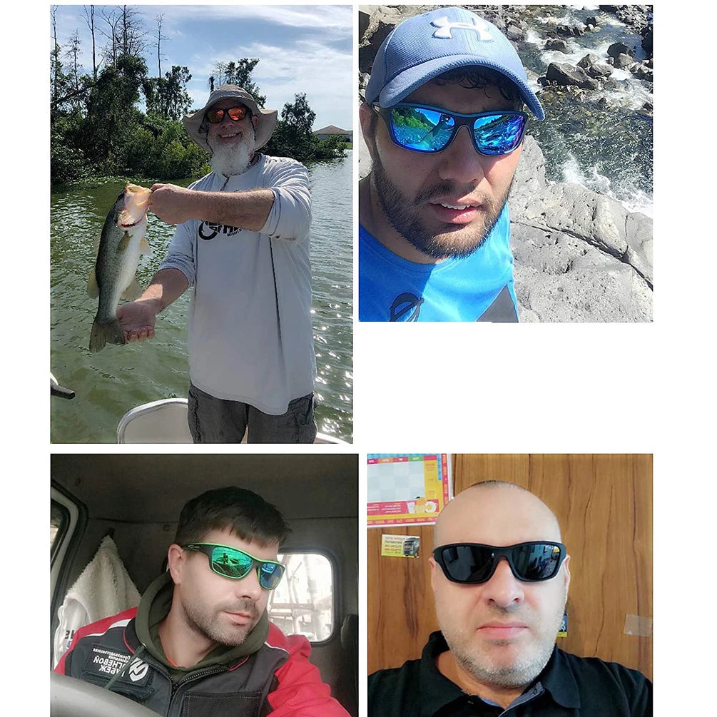 Polarized Glasses Fishing Sunglasses Men Driving Shades Male Eyeglasses Women UV400 Eyewear Hiking Classic Sun Glasses