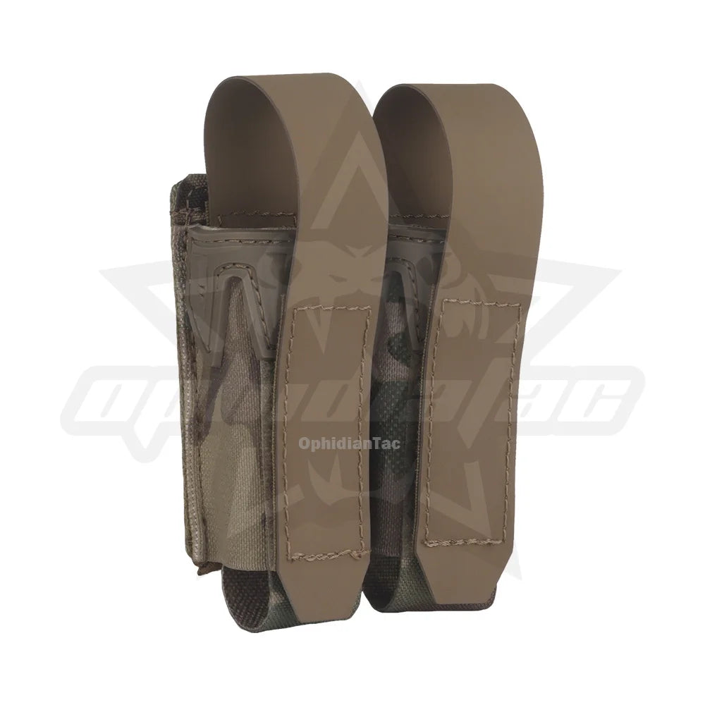 9MM Double Magazine Pliers Pistol Magazine Pouch MOLLE Quick Release Airgun Hunting Vest Belt Gear