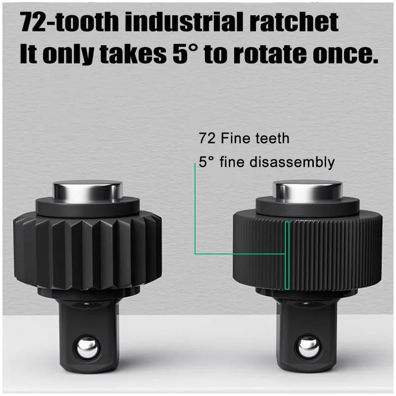 72T Torque Wrench 1/2'' 3/8'' 1/4'' Square Drive Preset Bicycle Torques Key Two-way Ratchet Car Bike Automotive Hand Tools