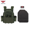 YAKEDA New Combat Vest 6094 Quick Release Lightweight Laser Cut Tactical Vest Black Gear Carry Hunting Tactical Vests