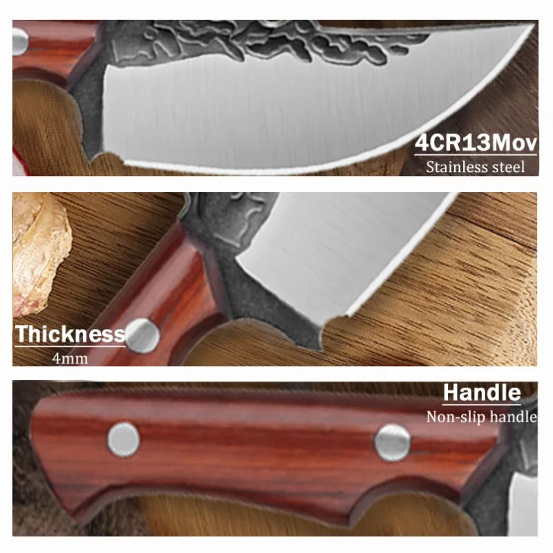 Mystery Surprise Gift Box Multi-function Professional Stainless Steel Chef Knife Utility Knife Boning Knife Outdoor Shovel Fruit