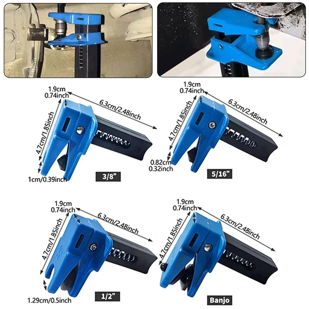 4Pcs Car Brake Oil Brake Clamp Pipe Plug Tool To Prevent Oil Spills Leak Proof Brake Lines Stoppers Automotive Brake Lines Plug