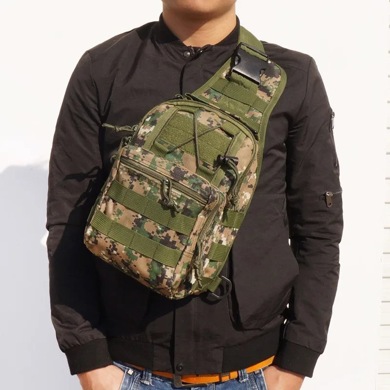 Tactical Shoulder Backpack Rover EDC Outdoor CCW Sling Bag Waterproof Hiking Camping Pack Concealed Range Bag Hunting Daypack